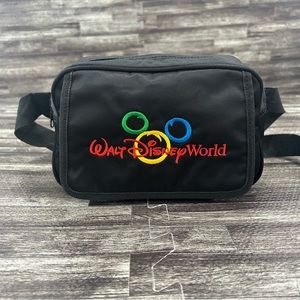 Vintage Walt Disney World Fanny Pack Belt Bag Mickey Mouse Embroidered